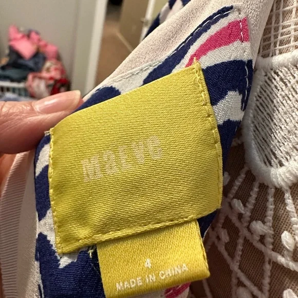 Anthropologie Pink Midi Sundress Crew Neck - Picture 4 of 4